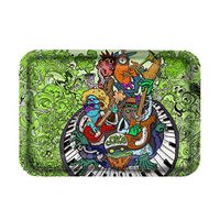 Ooze - Metal Rolling Tray - Medium 10x7.75 - Smoking Accessories - Rolling Tray - Ashtray - Rolling Tobacco Tray - Smoking Accessories Dry Herb - Tobacco Accessories (Band Jam)
