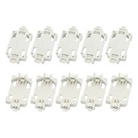uxcell 10pcs White Shell CR2032 SMD Lithium Cell Button Battery Holder Socket