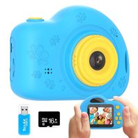 Coodoo Gifts for Boy Toys Kids Camera for 3+ Year Old Boys & Girls 2.0 Inch IPS Screen 1080P 4X Digital Zoom Mini Video Recorder Shockproof