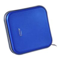 Blue CD Case DVD Storage VCD Wallets Storage Organizer Holder 40disc Hard Plastic Protective for Car and Home