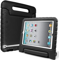 SIMPLEWAY iPad 2 / iPad 3 / iPad 4 Case, Lightweight Shockproof Convertible Carrying Handle Stand Kids Friendly Cover Compatible with Apple iPad 2, iPad 3rd Gen, iPad 4th Generation Tablet, Black