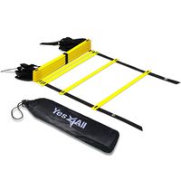 Yes4All Agility Ladder - Speed Agility Training Ladder with Carry Bag - 12 Rung (Yellow)