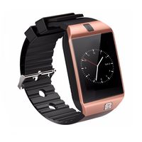Smart Watch dz09 with Camera Bluetooth Wristwatch SIM Card Smartwatch for iOS Android Phones Support Multi Languages (Gold)