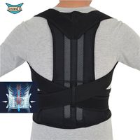 Comfort Posture Corrector Clavicle and Shoulder Support Back Brace, Upper and Lower Back Pain Relief, Fully Adjustable for Men and Women, Thoracic Kyphosis (XXL)