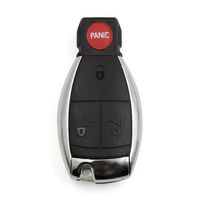 uxcell New 4 Buttons Uncut Insert Key Fob Remote Control Case Shell Replacement for Mercedes Benz C300 CL550 E350 GLK350