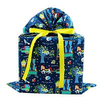 Nursery Rhymes Reusable Fabric Gift Bag for Baby Shower or Child's Birthday (Large 20.5 Inches Wide by 27 Inches High)