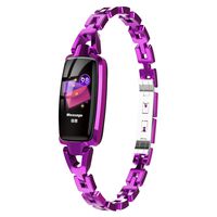 Semoic Women Smart Watch,Dr66 Sport Watch Wristband Waterprof Bracelet Calorie Counter, Pedometer Watch for Women -Purple