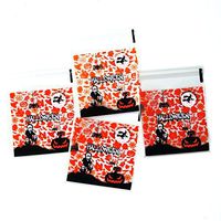 Awerise Pack of 100 Halloween Cellophane Bags, Trick or Treat Cello Bags, Party Favor Bags, Candy Bags, Self Adhesive Bags (Design 6)
