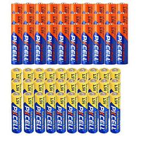 30 Pack AA Alkaline Batteries + 30 Pack AAA 1.5V Extra Heavy Duty Batteries (60 Combo Pack)