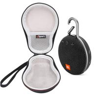 JBL Clip 3 IPX7 Waterproof Portable Bluetooth Speaker On-The-Go Bundle with gSport Deluxe Travel Case (Black)