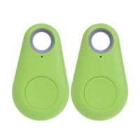 Smart Wireless Bluetooth 4.0 Anti Lost Tracker Alarm Key Finder GPS Locator Box Green 2 Pcs