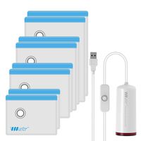 VMSTR Travel Vacuum Storage Bags with USB Electric Pump, Medium Small Space Saver Bags for Travel (8 PCS)