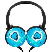 Pewdiepie Stereo Headphones Lightweight with Mic Over Ear, Fashion Headsets for iPhone, Ipad, Smartphone and Tv 3.5Mm Black