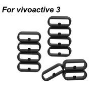 RuenTech Replacement Fastener Ring for Garmin Vivoactive 3 Watch Band (Pack of 10) Silicone Band keepers Security Loop (V3)