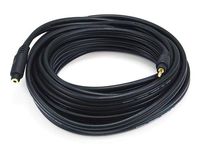 Monoprice 105591 25-Feet Premium Stereo Male to Stereo Female 22AWG Extension Cable - Black