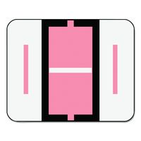 Smead BCCR Bar-Style Alphabetic Color-Coded Labels, Letter I, Pink/White Bar, 500 Labels per Roll (67079)