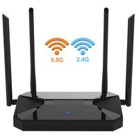 【Newest 2019】 Wireless WiFi Router High Speed Gaming Router Up to AC1200Mbps with Dual Band 2.4GHz and 5GHz Ideal for Home Office & HD Video Streaming Works Great with Any Devices