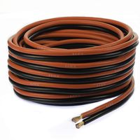 VOODOO 8 True AWG spec Gauge Red Black Zip Wire Cable Power Ground Stranded Car (50 FT)