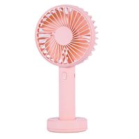 Portable Handheld Fan, Personal Small Mini Cooling USB Fan with Rechargeable Battery Operated for Desktop Home Outdoor Travel (Light Pink)