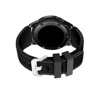 Dunfire Replacement Bands/Wristbands for Gear S3 Frontier and Gear S3 Classic, Accessory Straps for Men and Women (Royal Black)