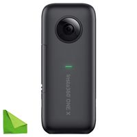 Insta360 One X OneX Insta 360 Degree VR 3D 4K panoramic Action Camera with FlowState Stabilization Real Time Wifi Transfer 5.7K Video 18MP Photo for Youtube Vlog Live (MicroSDXC SD Card Not Included)