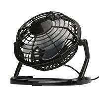 Fheaven Notebook Laptop Computer Portable Super Mute PC USB Cooler Mini Desk Fan NEW (Black)