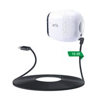 LANMU Weatherproof Outdoor Power Cable for NETGEAR Arlo Pro, Arlo Pro 2,Arlo Go and Arlo Security Light,with Micro USB Cable,Compatible with Arlo Pro Camera (16.4ft/5m)