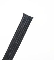 Wang-Data 50ft-1/2 PET Expandable Sleeving -Black -Cable Management Sleeve Cord Organizer for wrap & Protect Cables