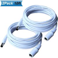 SIOCEN 5.5mm x 2.1mm Security Camera Power Extension Cable,DC 12v Power Supply Adapter for CCTV Surveillance Indoor Wireless IP Camera Dvr Standalone LED Strip,Car,Male to Female Plug Cord Wire 10ft