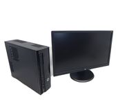 HP 450-a17cb Slimline Desktop Bundle w/ 24" Full HD 1080P Monitor - Intel Pentium J2900 Quad Core 2.41Ghz Processor - 4GB RAM - 1TB 7200RPM Hard Drive - DVD±RW drive - Windows 8.1