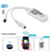 Nexlux WiFi Wireless LED Smart Controller Alexa Google Home IFTTT Compatible,Working with Android,iOS System, GRB,BGR, RGB LED Strip Lights DC 12V 24V(No Power Adapter Included)