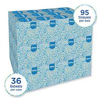 White Facial Tissue, 2-Ply, Pop-Up Box, 36/Carton