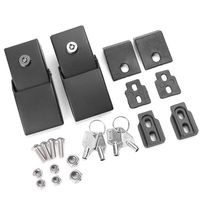 Voodonala Black Stainless Steel Hood Latches Hood Lock Catch for 2007-2017 Jeep Wrangler JK JKU