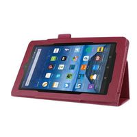Egmy Protective Kindle Case, Popular ipad/tablet Case Leather Case Stand Cover For Amazon Kindle Fire HD 7 2015 Tablet (Purple)