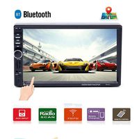 Car Stereo Double Din Car Radio Car Audio Multimedia Player GPS Navigation Bluetooth 7" Touchscreen Car Stereo MP5 Player, TF, USB, FM, Remote Control