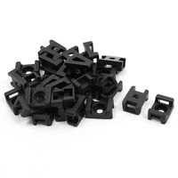Uxcell Plastic Wire Cable Tie Mounts Saddles SPTM-2B, 9mm, 30 Pcs