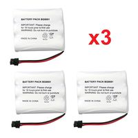 3 Fenzer Rechargeable Cordless Phone Batteries for Panasonic P-P508 P-P510 Cordless Telephone Battery Replacement Packs