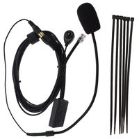 TENQ 6 Pin Finger PTT Hands-free Microphone with 8 Pin Microphone Speaker Splitter Adapter for Car Radio Yaesu FT7800 FT2800 FT8800 FT8900 FT1802 FT1807