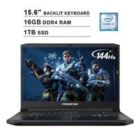 Acer 2019 Predator Helios 300 15.6 Inch FHD Gaming Laptop (9th Gen Intel 6-Core i7-9750H up to 4.5 GHz, 16GB RAM, 1TB PCIe SSD, Backlit Keyboard, NVIDIA GeForce GTX 1660 Ti, WiFi, Bluetooth, Win 10)