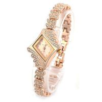 AmyDong Ladies Quartz Watch Ladies Bracelet Diamond Circle Watch Beautiful Bracelet Watch for Women (White)
