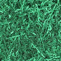 Worlds Crinkle Cut Paper Shred for Packing Filler Gift Wrap Basket Filler Colored Crinkle Paper 8OZ Green