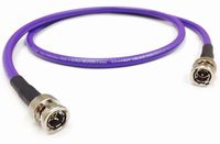 Custom Cable Connection 3 Foot HD-SDI 3G RG6 BNC to BNC Video Coaxial Cable (75 Ohm) Purple 4.5Ghz - Made in The USA - (108301-3PUR)