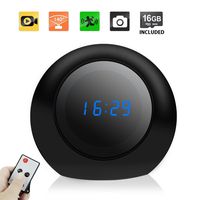 Toughsty Spy Nanny Camera Clock - Motion Detective Hidden Camera with 16GB Memory Card Built in