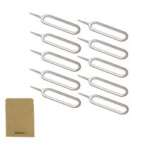 10 pcs SIM Card Ejector Removal Tool Pin for All Models iPhone(3G / 3GS / 4 / 4S / 5 / 5S / 6/6 Plus / 6s / 6s Plus/SE / 7/7 Plus / 8 Plus/iPhone X), iPods&iPad, Samsung Galaxy, LG, Huawei