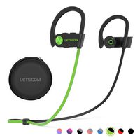 Bluetooth Headphones, LETSCOM Wireless Earbuds IPX7 Waterproof Noise Cancelling Headsets, Richer Bass & HiFi Stereo Sports Earphones 8 Hours Playtime Running Headphones with Travel Case