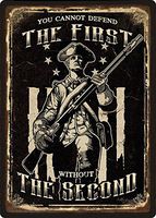 River's Edge Products First Amendment Tin Sign