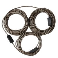 RELPER 80 Foot Premium Active USB 2.0 Extension Cable with Built-in Signal Booster Chipset Male to Female Connect Pc with Far Away Webcam (80ft with Booster Chipset)