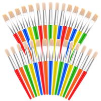 anezus Paint Brushes, 30 Kids Paint Brushes Bulk Children Paint Brushes Set with Jumbo Round Watercolor Paint Brush and Large Flat Craft Paint Brushes