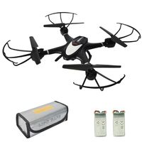 MJX X401H WiFi FPV Drone with Camera Llive Video Altitude Hold RC Quadcopter Kit 3D Roll Headless Mode One Key Return Real Time Transmission RTF Helicopter with Bonus Battery Fireproof Pouch Black