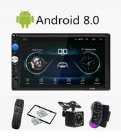 CarThree Android 8.1 Double Din Car Stereo 7 Inch Car Radio Touchscreen with GPS Navigation Wi-Fi USB DVR OBD Backup Camera Bluetooth Hands Free